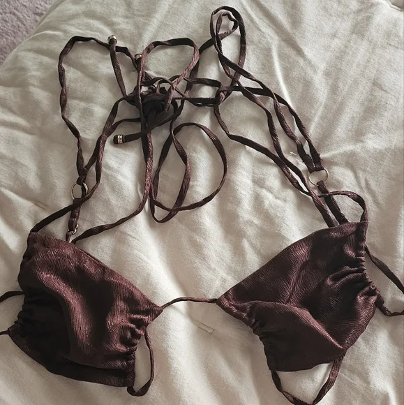 NEW-Indah-Revolve-Cupid Tie Front String Bra Top in Namibia-SOLD OUT ONLINE - Picture 2 of 3